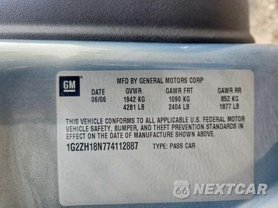 Zdjęcie 12 z 12 samochodu: 2007 PONTIAC G6 GT VIN:1G2ZH18N774112887 - miniatura