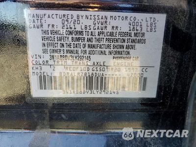 Zdjęcie 12 z 12 samochodu: 2020 NISSAN SENTRA SR VIN:3N1AB8DV3LY292145 - miniatura