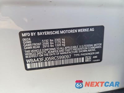 Zdjęcie 12 z 12 samochodu: 2024 BMW 530 I VIN:WBA43FJ05RCS99097 - miniatura