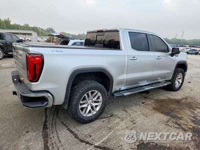 Trzecie zdjęcie samochodu z tyłu: 2020 GMC SIERRA K1500 SLT VIN:3GTU9DED0LG137367 - miniatura