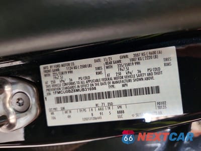 Zdjęcie 14 z 14 samochodu: 2021 FORD ESCAPE SE VIN:1FMCU0BZ8MUB31698 - miniatura