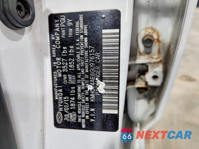 Zdjęcie 12 z 12 samochodu: 2016 HYUNDAI ACCENT SE VIN:KMHCT4AE6GU976157 - miniatura
