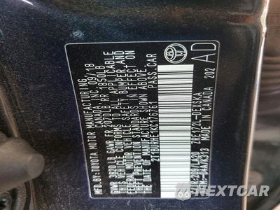 Zdjęcie 12 z 12 samochodu: 2019 TOYOTA COROLLA XSE VIN:2T1BURHE1KC176761 - miniatura