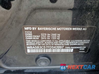 Zdjęcie 12 z 12 samochodu: 2015 BMW 535 XI VIN:WBA5B3C57FD543997 - miniatura
