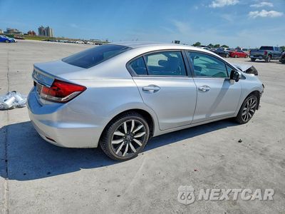Trzecie zdjęcie samochodu z tyłu: 2015 HONDA CIVIC EXL VIN:19XFB2F94FE038689 - miniatura