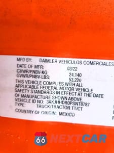 Zdjęcie 12 z 14 samochodu: 2023 FREIGHTLINER CASCADIA 126 VIN:3AKJHHDR0PSNT8787 - miniatura