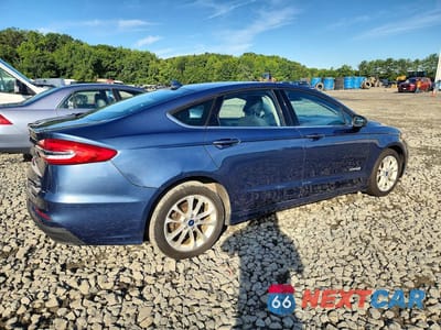 Trzecie zdjęcie samochodu z tyłu: 2019 FORD FUSION SE VIN:3FA6P0LUXKR104878 - miniatura