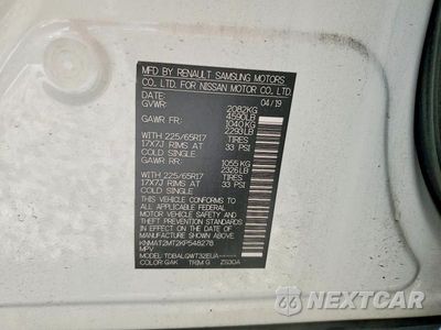 Zdjęcie 13 z 13 samochodu: 2019 NISSAN ROGUE SV VIN:KNMAT2MT2KP548278 - miniatura