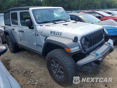 Czwarte zdjęcie samochodu z boku: 2024 JEEP WRANGLER 4XE VIN:1C4RJXN6XRW210013 - miniatura