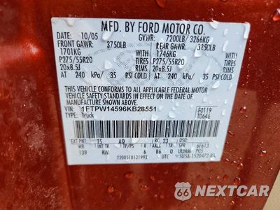Zdjęcie 12 z 12 samochodu: 2006 FORD F150 SUPERCREW VIN:1FTPW14596KB28551 - miniatura