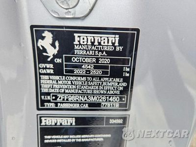 Zdjęcie 13 z 13 samochodu: 2021 FERRARI ROMA VIN:ZFF98RNA3M0261460 - miniatura