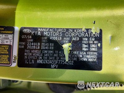 Zdjęcie 12 z 12 samochodu: 2015 KIA SOUL ! VIN:KNDJX3A55F7754202 - miniatura
