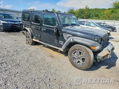 Czwarte zdjęcie samochodu z boku: 2021 JEEP WRANGLER UNLIMITED SPORT VIN:1C4HJXDN0MW521267 - miniatura