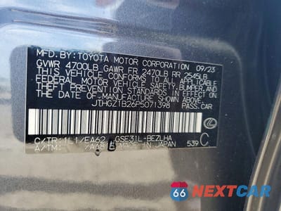 Zdjęcie 12 z 12 samochodu: 2023 LEXUS IS 350 F SPORT VIN:JTHGZ1B26P5071398 - miniatura