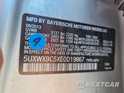 Zdjęcie 13 z 13 samochodu: 2014 BMW X3 XDRIVE28I VIN:5UXWX9C5XE0D19867 - miniatura
