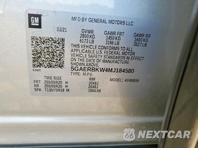 Zdjęcie 13 z 13 samochodu: 2021 BUICK ENCLAVE ESSENCE VIN:5GAERBKW4MJ184580 - miniatura