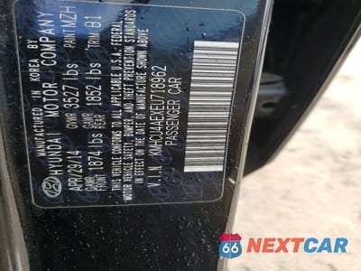 Zdjęcie 12 z 12 samochodu: 2014 HYUNDAI ACCENT GLS VIN:KMHCU4AEXEU718962 - miniatura