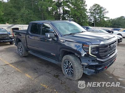 Czwarte zdjęcie samochodu z boku: 2022 GMC SIERRA K1500 AT4 VIN:1GTUUEET1NZ576575 - miniatura