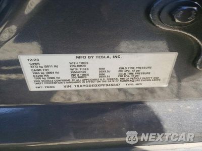 Zdjęcie 13 z 13 samochodu: 2023 TESLA MODEL Y VIN:7SAYGDEDXPF946347 - miniatura