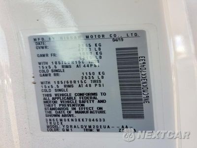 Zdjęcie 13 z 13 samochodu: 2019 NISSAN NV200 S VIN:3N6CM0KN3KK704633 - miniatura