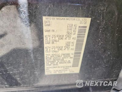Zdjęcie 12 z 12 samochodu: 2018 NISSAN MURANO SL VIN:5N1AZ2MG4JN157446 - miniatura