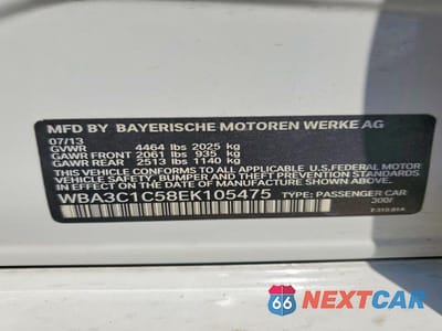 Zdjęcie 12 z 12 samochodu: 2014 BMW 328 I SULEV VIN:WBA3C1C58EK105475 - miniatura