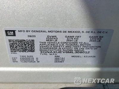 Zdjęcie 13 z 13 samochodu: 2021 CHEVROLET EQUINOX LT VIN:3GNAXUEV6ML308012 - miniatura