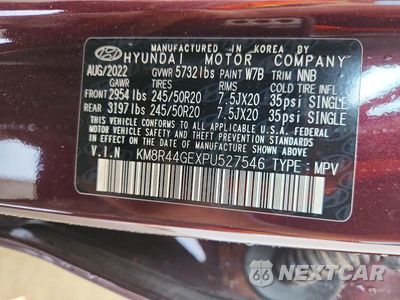 Zdjęcie 13 z 13 samochodu: 2023 HYUNDAI PALISADE SEL PREMIUM VIN:KM8R44GEXPU527546 - miniatura
