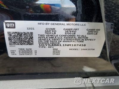 Zdjęcie 13 z 13 samochodu: 2022 CADILLAC ESCALADE PREMIUM LUXURY VIN:1GYS4BKL1NR167416 - miniatura