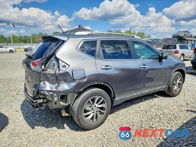 Trzecie zdjęcie samochodu z tyłu: 2015 NISSAN ROGUE SL VIN:5N1AT2MV6FC812189 - miniatura