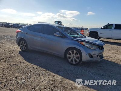 Czwarte zdjęcie samochodu z boku: 2013 HYUNDAI ELANTRA LIMITED VIN:KMHDH4AE1DU695451 - miniatura