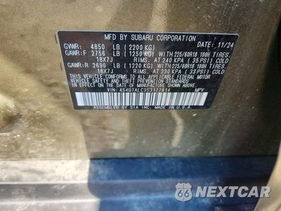 Zdjęcie 13 z 13 samochodu: 2025 SUBARU OUTBACK ONYX EDITION VIN:4S4BTALC3S3177814 - miniatura