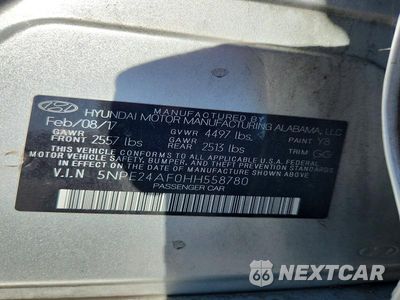 Zdjęcie 12 z 12 samochodu: 2017 HYUNDAI SONATA SE VIN:5NPE24AF0HH558780 - miniatura