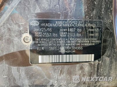 Zdjęcie 12 z 12 samochodu: 2016 HYUNDAI SONATA SE VIN:5NPE24AF0GH384966 - miniatura