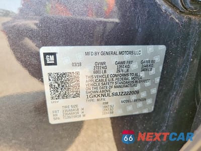 Zdjęcie 13 z 13 samochodu: 2018 GMC ACADIA SLT-1 VIN:1GKKNULS8JZ222009 - miniatura