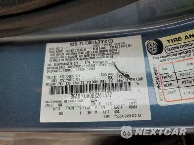 Zdjęcie 12 z 12 samochodu: 2011 FORD FUSION SEL VIN:3FAHP0JA0BR261577 - miniatura