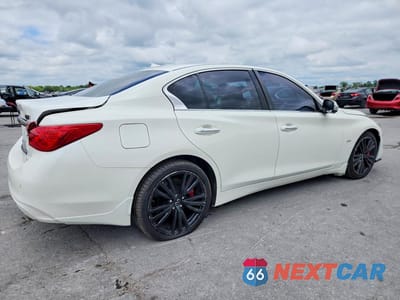 Trzecie zdjęcie samochodu z tyłu: 2019 INFINITI Q50 3.0T LUXE VIN:JN1EV7AR7KM555751 - miniatura