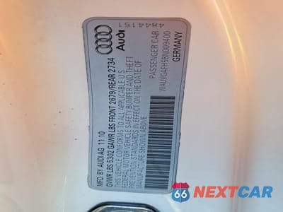 Zdjęcie 12 z 12 samochodu: 2011 AUDI S5 PRESTIGE VIN:WAUVGAFH5BN009400 - miniatura