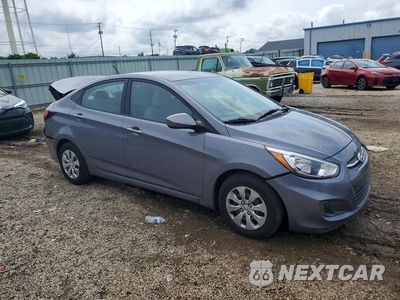 Czwarte zdjęcie samochodu z boku: 2017 HYUNDAI ACCENT SE VIN:KMHCT4AE0HU224567 - miniatura