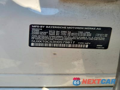 Zdjęcie 12 z 12 samochodu: 2017 BMW X5 XDR40E VIN:5UXKT0C53H0S79817 - miniatura