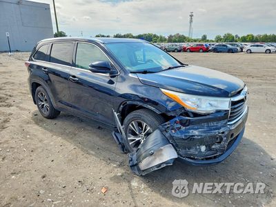 Czwarte zdjęcie samochodu z boku: 2016 TOYOTA HIGHLANDER XLE VIN:5TDJKRFH5GS506298 - miniatura
