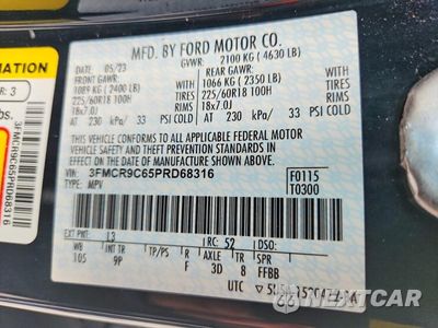 Zdjęcie 13 z 13 samochodu: 2023 FORD BRONCO SPORT OUTER BANKS VIN:3FMCR9C65PRD68316 - miniatura