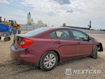 Trzecie zdjęcie samochodu z tyłu: 2012 HONDA CIVIC LX VIN:19XFB2F50CE064330 - miniatura