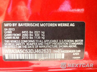 Zdjęcie 12 z 12 samochodu: 2013 BMW 328 I VIN:WBA3A5C53DJ462631 - miniatura