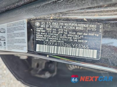 Zdjęcie 13 z 13 samochodu: 2006 BMW X5 3.0I VIN:5UXFA13526LY33065 - miniatura