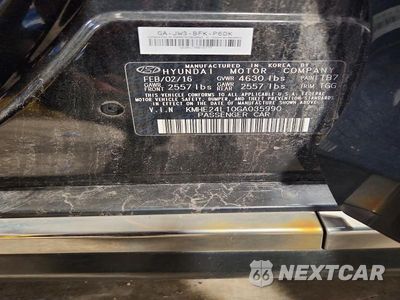 Zdjęcie 13 z 13 samochodu: 2016 HYUNDAI SONATA HYBRID SE VIN:KMHE24L10GA035990 - miniatura