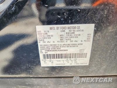 Zdjęcie 12 z 12 samochodu: 2018 FORD EXPLORER POLICE INTERCEPTOR VIN:1FM5K8AR0JGA83669 - miniatura