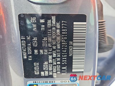 Zdjęcie 12 z 12 samochodu: 2023 KIA K5 LXS VIN:5XXG14J28PG188777 - miniatura