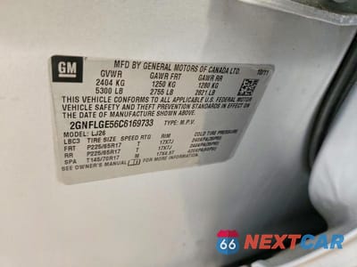 Zdjęcie 13 z 13 samochodu: 2012 CHEVROLET EQUINOX LTZ VIN:2GNFLGE56C6169733 - miniatura