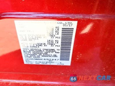 Zdjęcie 13 z 13 samochodu: 2017 NISSAN PATHFINDER S VIN:5N1DR2MM6HC692447 - miniatura